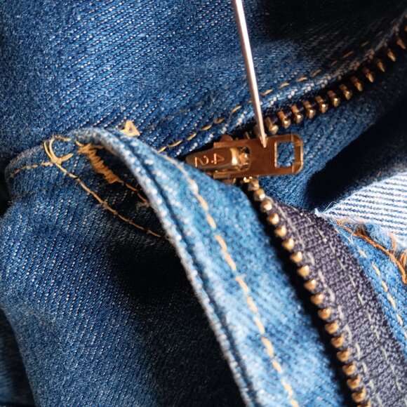 Vintage Mens Lee Bootcut Jeans 26x28 Fit 1980's Straight Raw Perfect Fade Denim - Picture 8 of 8